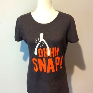 Women's Thanksgiving Wishbone t-shirt NWOT